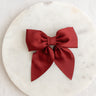 Red Matte Satin Bow