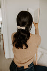 Leather Bow Clip