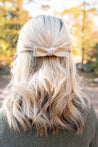 Leather Bow Clip